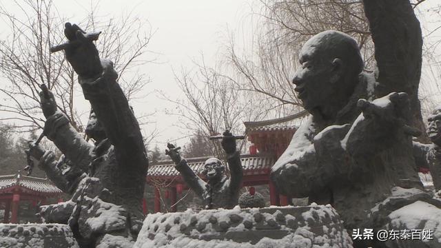 渭南城区喜迎2020年首场雪 雪景美如画