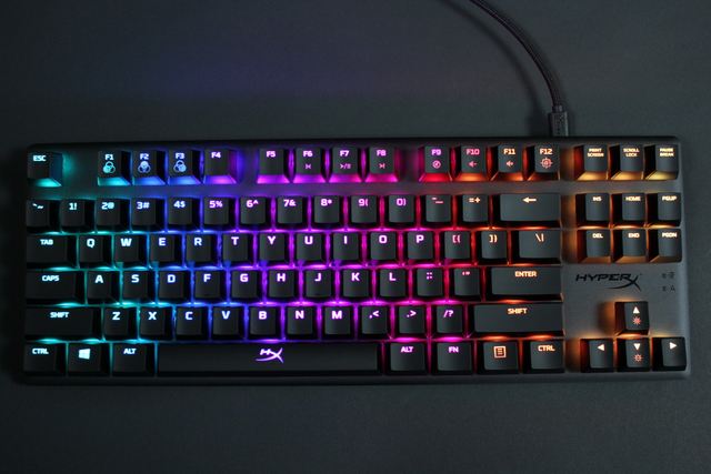 87键hyperx起源竞技版rgb游戏机械键盘