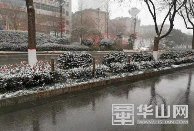 渭南城区下雪啦！一起来晒雪景吧