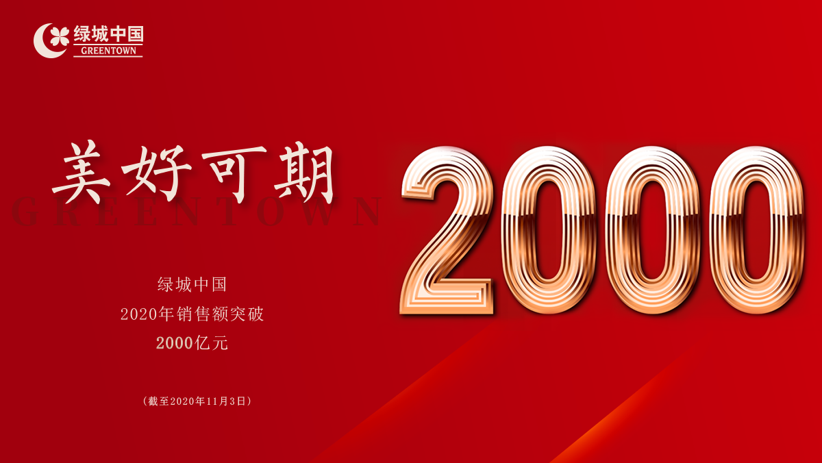 绿城中国发布销售数据2020年销售额突破2000亿元