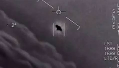  ▲資料圖：美軍戰機遭遇UFO的平視顯示器（HUD）視頻截圖。
