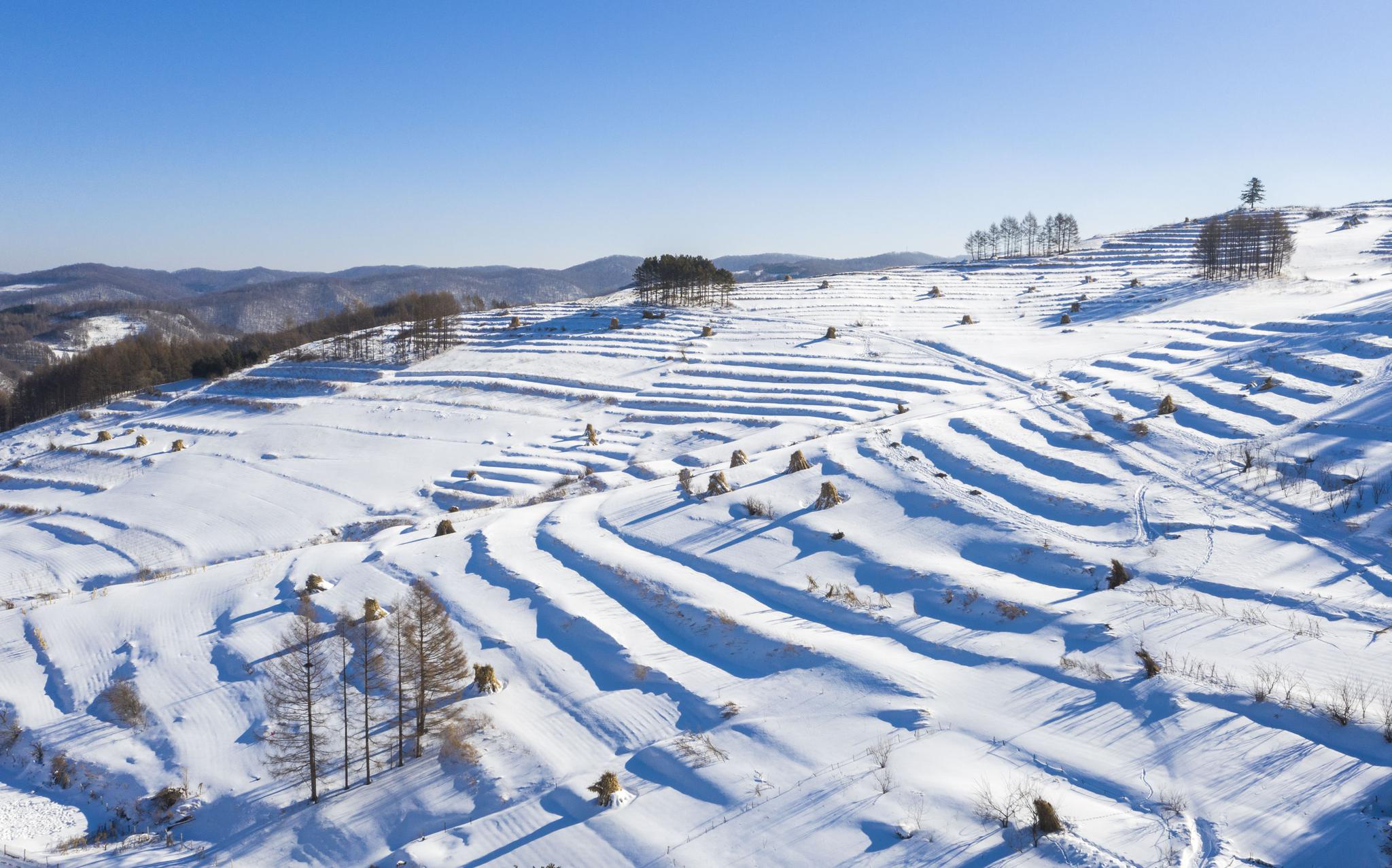 长白山区冬日美
