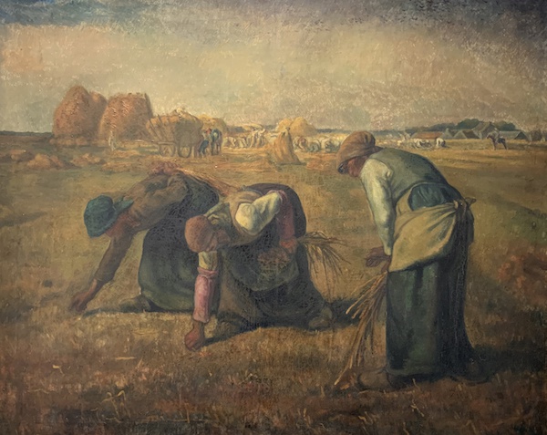 刘海粟摹米勒《拾穗者》,1929年于巴黎
