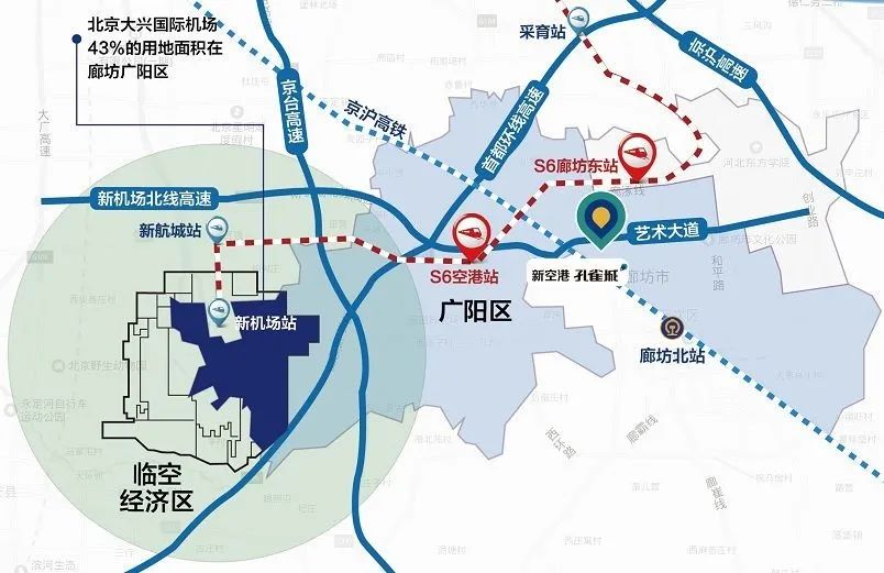 廊坊锁北京吞钥匙这条机场联络线开通将彻底融一体