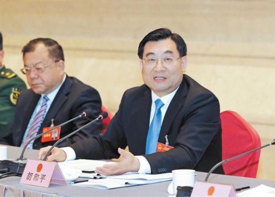 副省长赵刚,武警陕西省总队政委龚冠宇,西安市人大常委会主任胡润泽