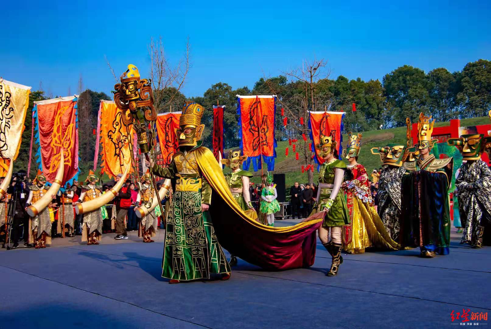 2020春节三星堆再现古蜀神秘大祭祀综合馆将重新开放