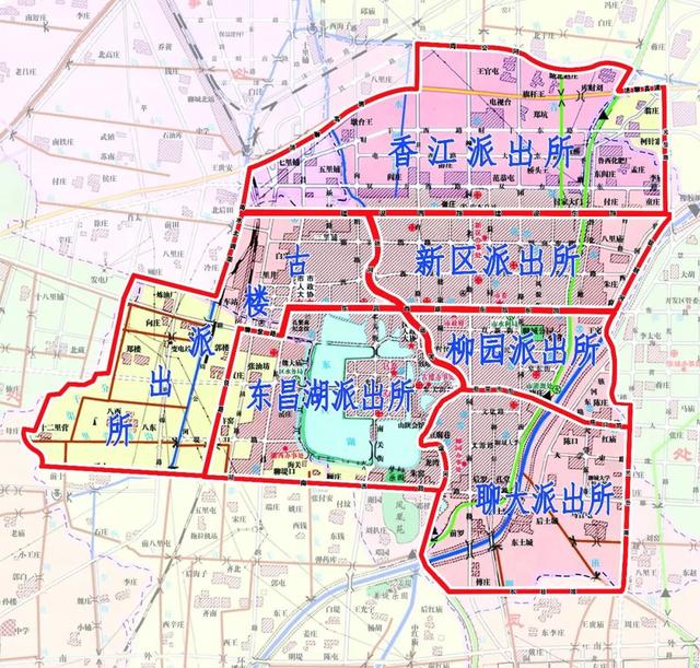 聊城城区派出所管辖范围发生调整一张图带你看懂新版划分