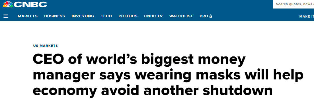 △美国消费者新闻与商业频道（CNBC）报道截图