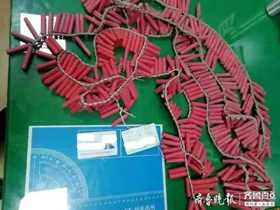 男子淄博火车站安检被罚200元 携带了450响鞭炮