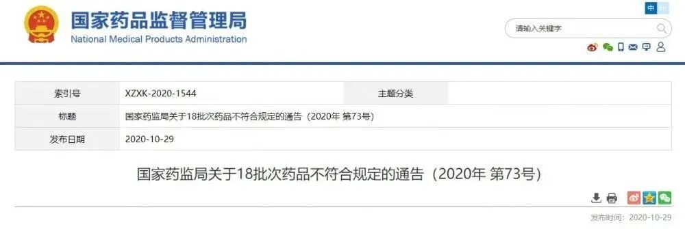 瑞阳制药有限公司等企业18批次药品不合格：全国停售 紧急召回