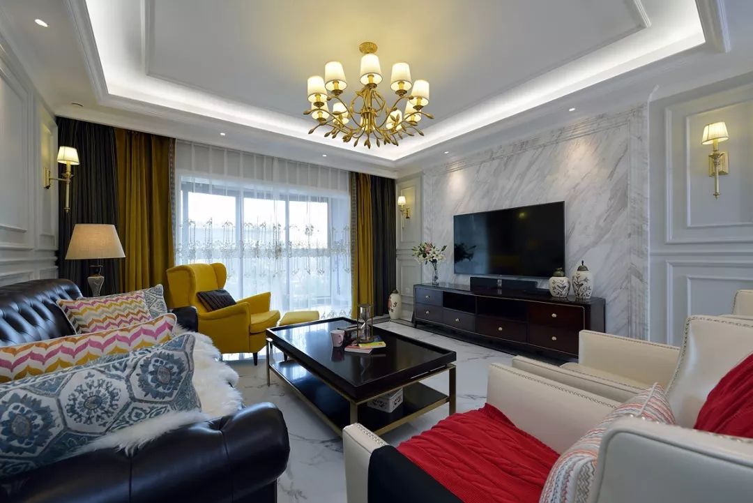 用石材装电视墙，原始粗犷的质感，自然而又高档！