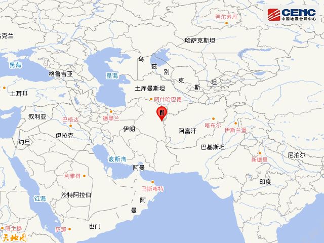 伊朗发生55级地震