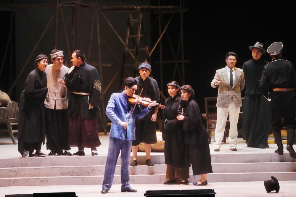 中国首部实景8k全景声歌剧电影《贺绿汀》开机