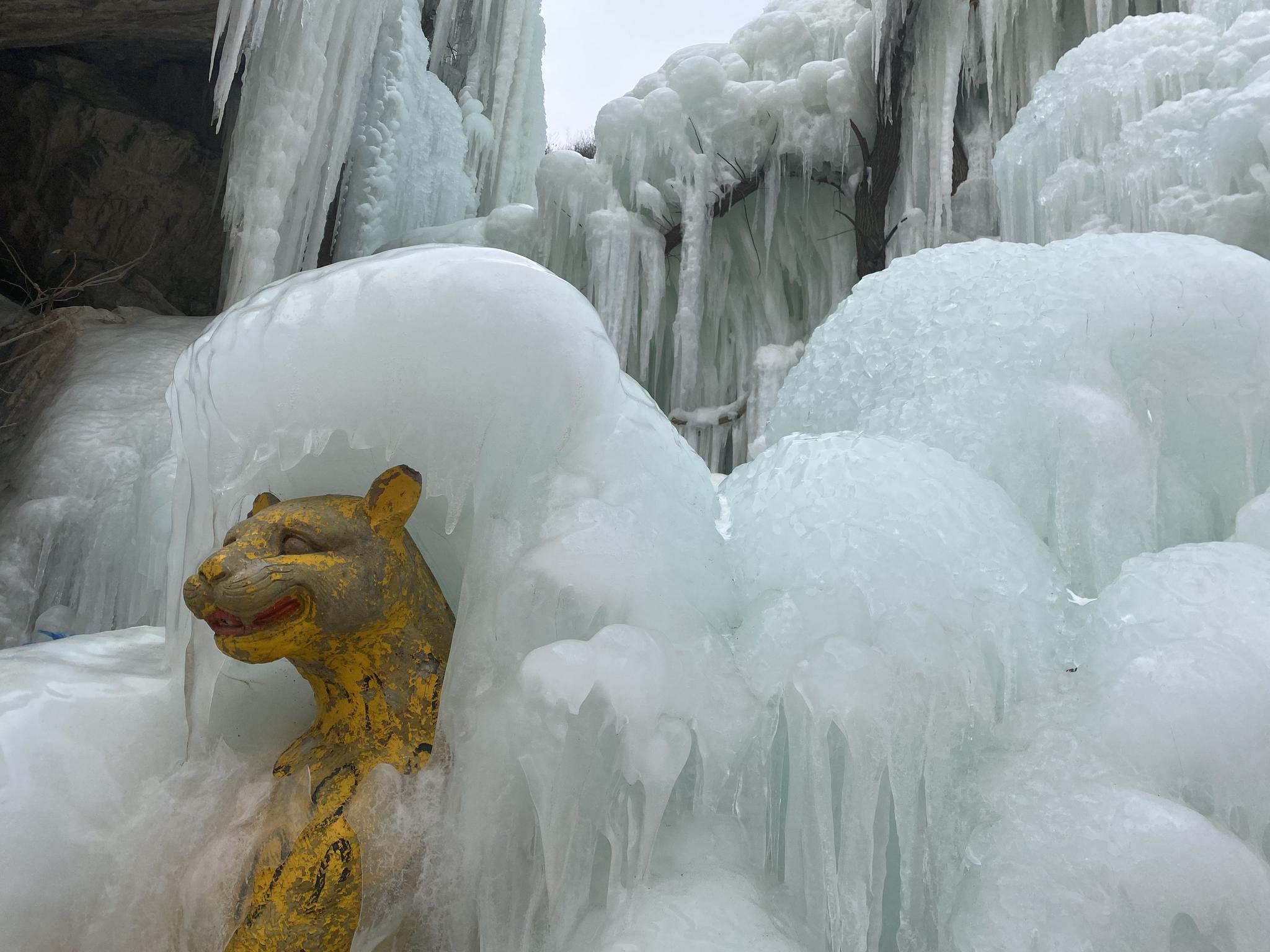 虎峪自然风景区首次冬日对外开放这里冰瀑奇观值得一看
