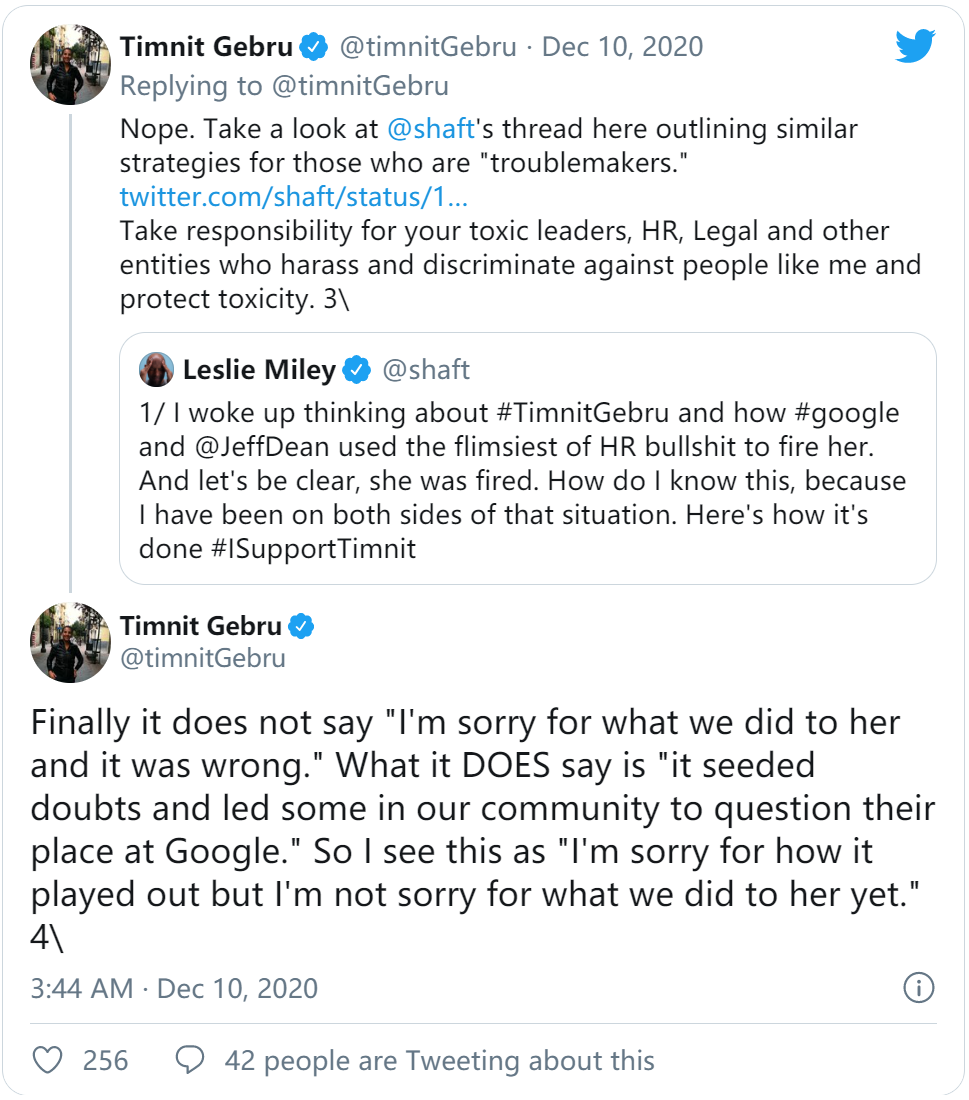 谷歌ceo为 Jeff Dean开除研究员 事件道歉 却引发持续争议 博士 谷歌ceo 谷歌 新浪科技 新浪网