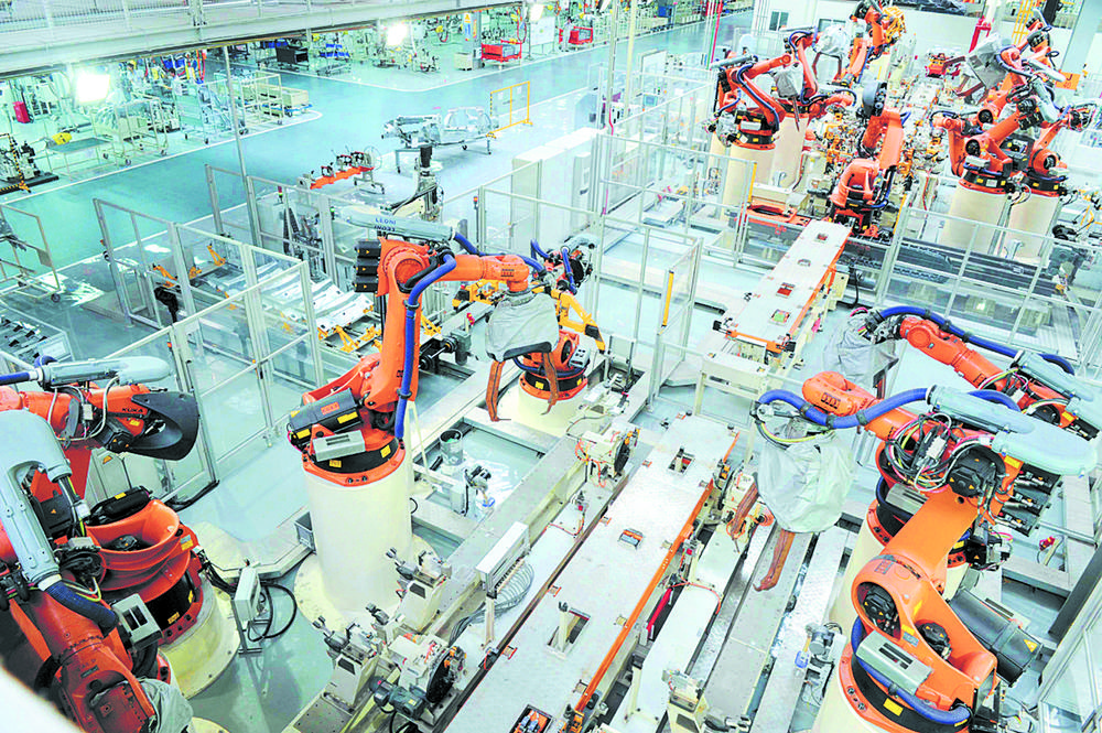 沃尔沃汽车成都工厂生产线 成都日报摄影部供图