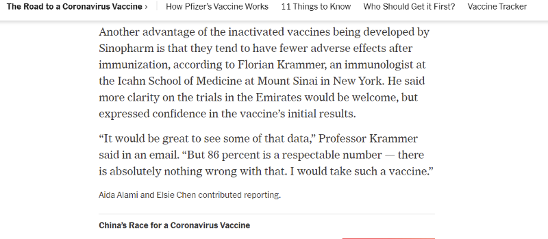 《纽约时报》报道截图