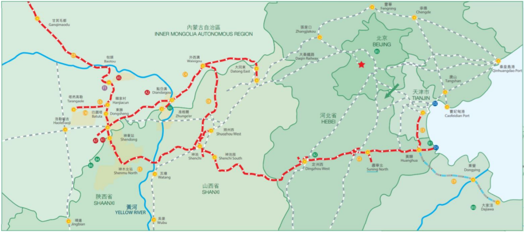 中国神华港口信息一览中国神华依托煤炭资源,构筑了铁路,港口,航运