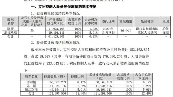 图片来源：欢瑞世纪公告