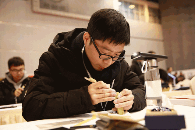 ▲2019年元旦，华东师大举办了全国大学生篆刻大展系列活动