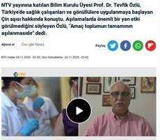 △奥兹卢教授接受土耳其NTV采访