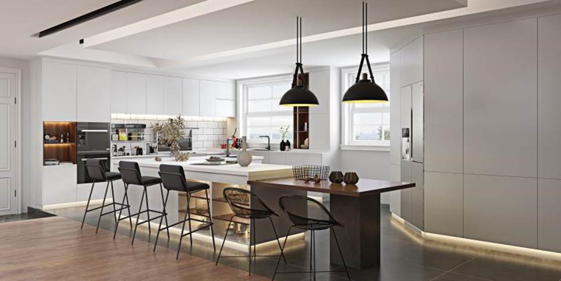 优格全屋定制| 开放式厨房 岛台 这个厨房精致有腔调