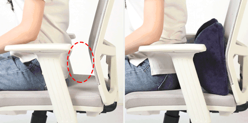 ▲当椅子靠垫，支撑护腰；平躺当牵引枕，放松牵引