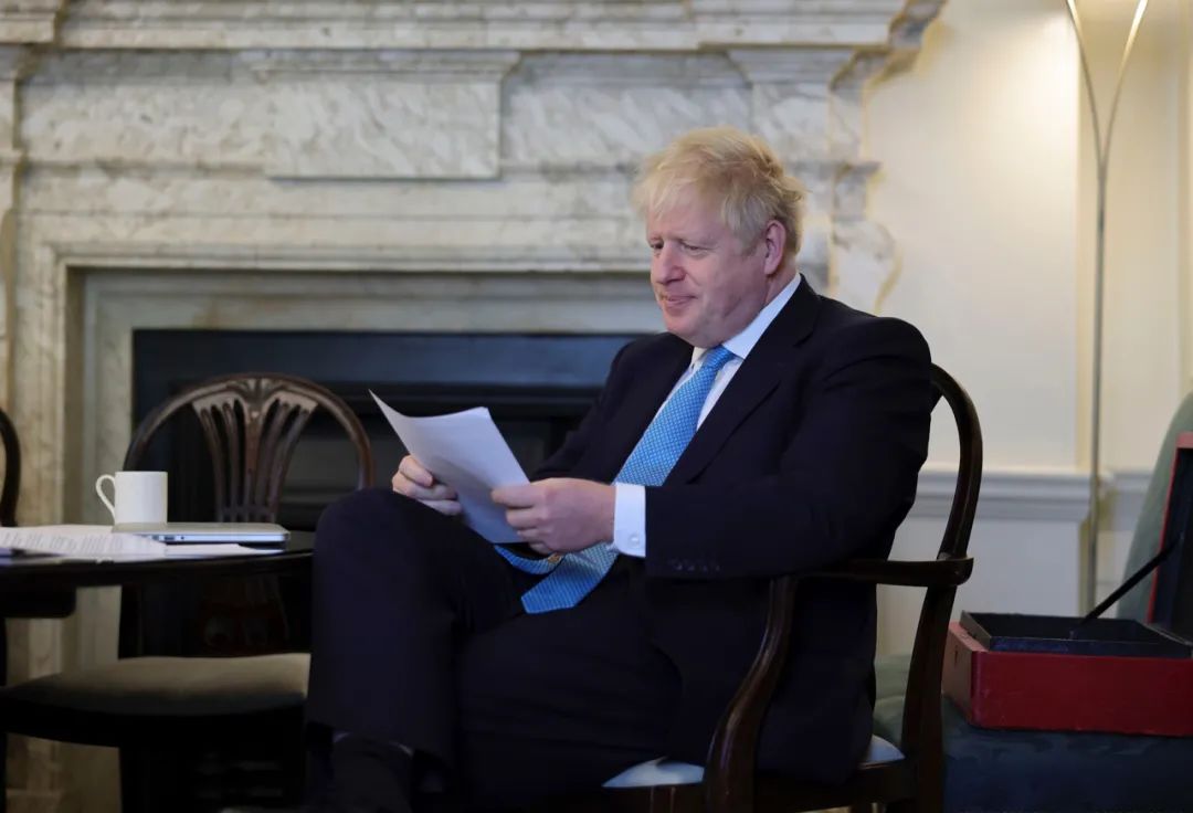英国首相约翰逊（图片来源：新华社，英国首相府供图，资料图）