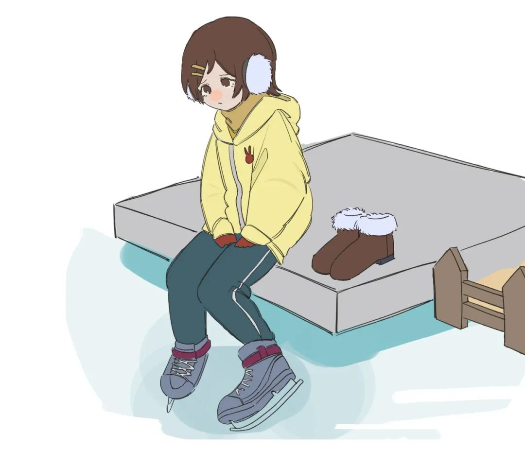 漫画换冬装上冰课嘎嘎冷的冬天你准备好了吗