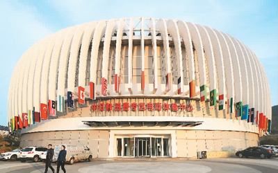 位于山东自贸区青岛片区的中日韩消费专区电商体验中心.