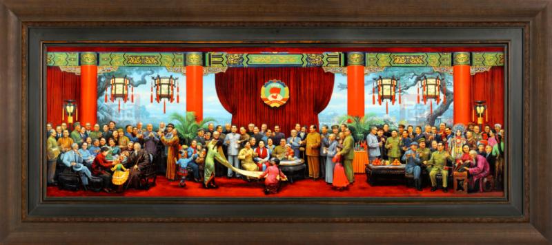 刘宇瓷板画初春助力第七届中华孝道孝行天下文化公益论坛