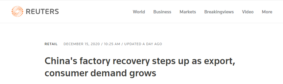 英国路透社报道截图