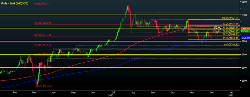  （黄金日图来源：forexlive）