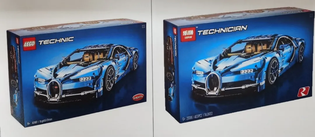 ▲图为乐高产品（左）与乐拼产品（右）