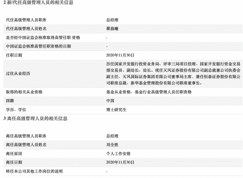 “债券女王”翟晨曦代任新华基金总经理