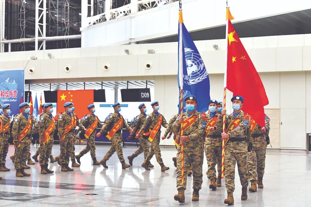 我第7批赴南苏丹朱巴维和步兵营出征