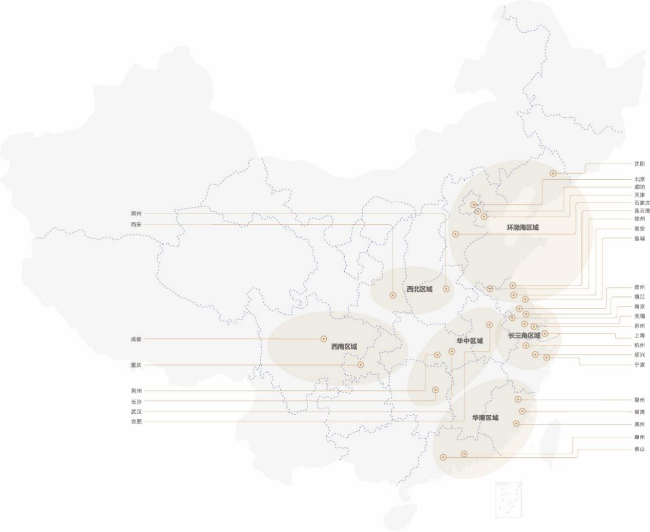 图：金辉集团全国化布局