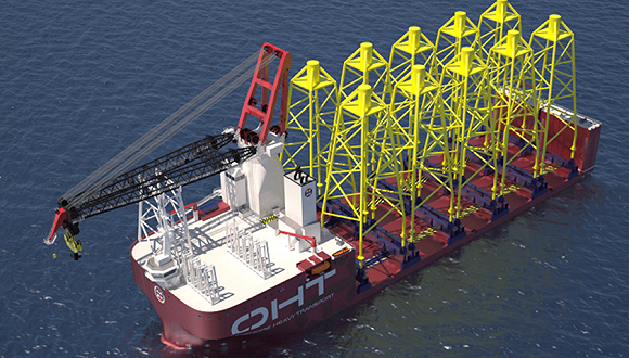 工业之美全球第一艘半潜式海上风电重吊船可以运载施工两不误