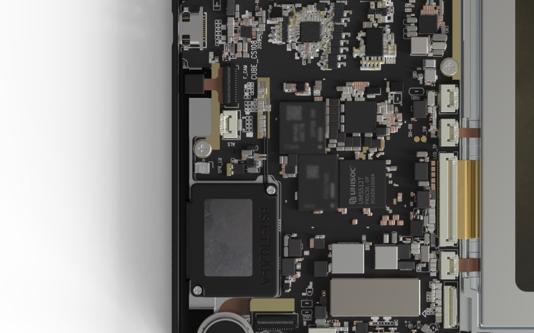 40 平板内部设计图:四扬声器   虎贲 t618 芯片|酷比魔方|芯片|虎贲