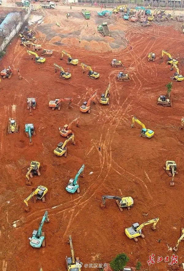 武汉火神山医院将于2月1日建成3日交付投用,容纳700至1000个病床