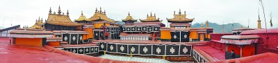     世界文化遗产—西藏布达拉宫的金顶 李韵摄/光明图片