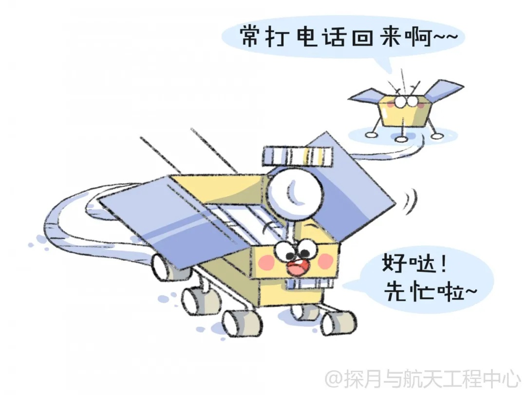 执行机动探测任务则为"移动办公"玉兔二号巡视器,也就是我们常说的