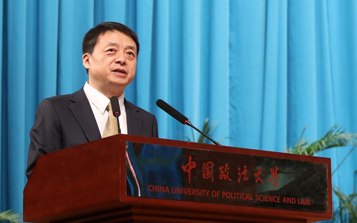 中国政法大学校长,中国法学会行政法学研究会会长马怀德.
