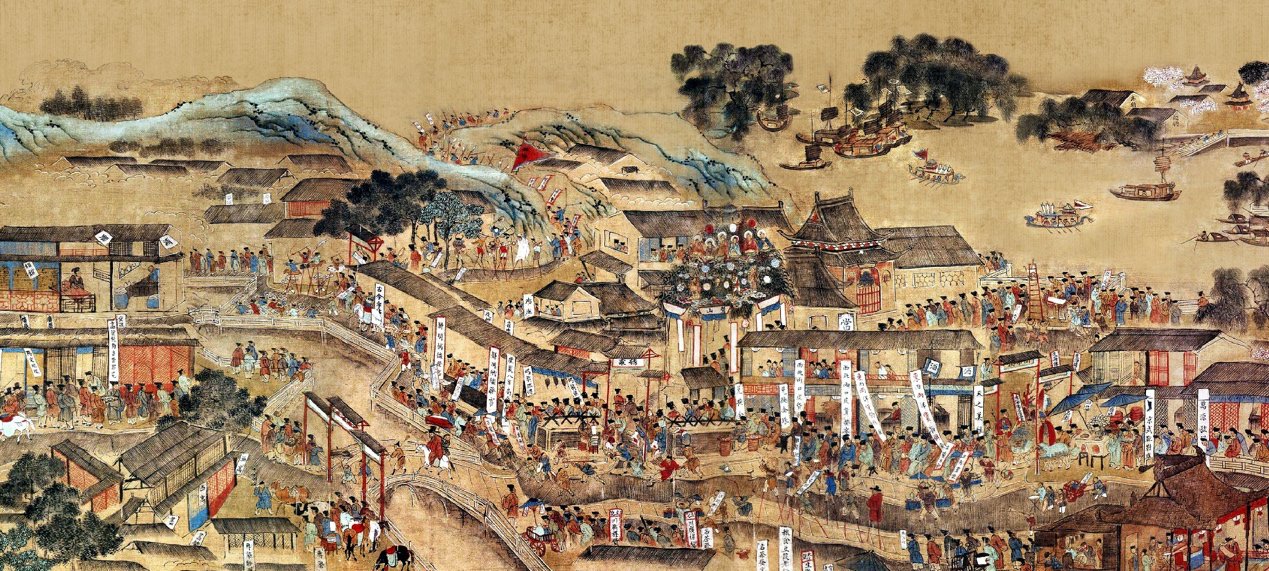 众所周知,至六朝,建康城南长干地区的岗间平地吏民杂居,人烟辐辏,是