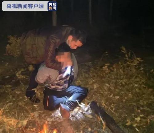 △犯罪嫌疑人韦某杰被警方捕获
