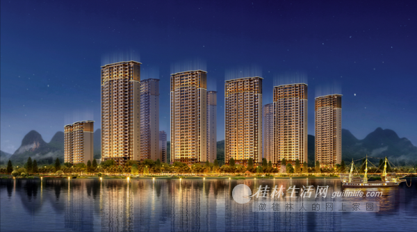 全城共鉴 桂林漓江府一期五号楼封顶仪式圆满成功