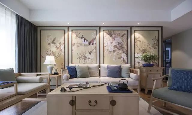 128平现代中式三居，16万装好简直不敢相信