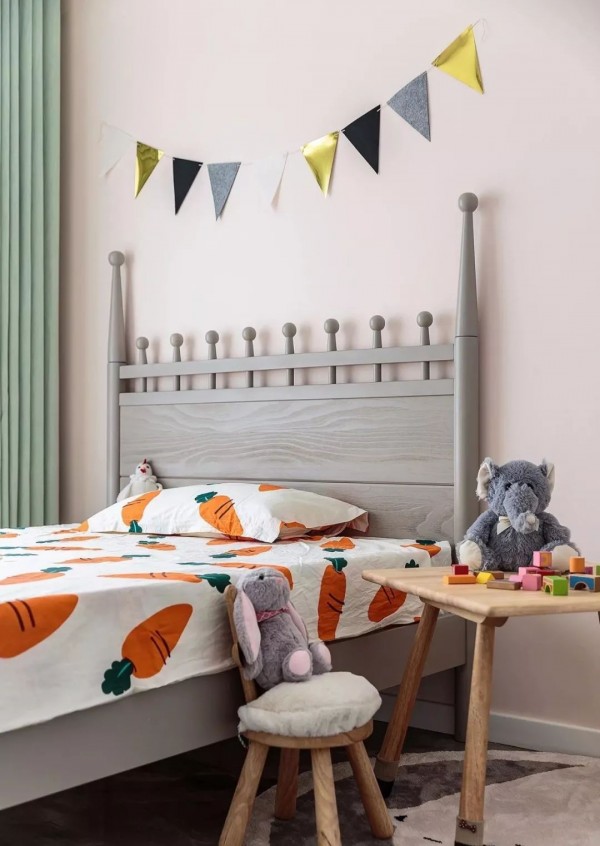 117平现代北欧三室, 书房功能塞进客厅