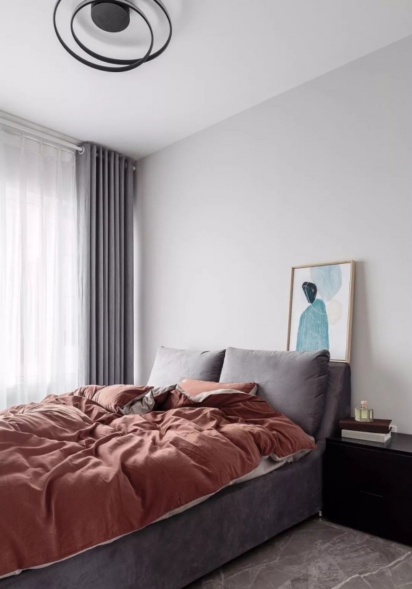 117平现代北欧三室, 书房功能塞进客厅