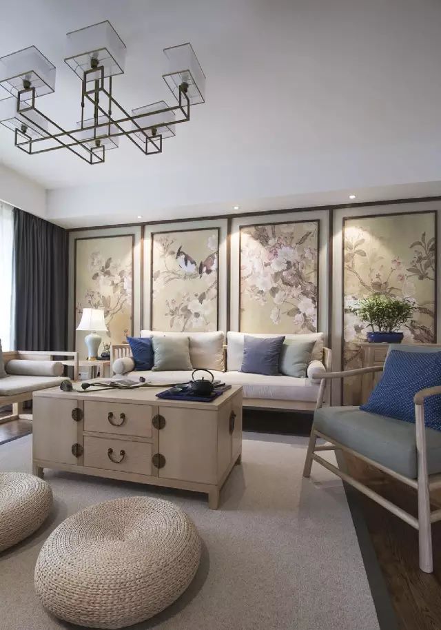 128平现代中式三居，16万装好简直不敢相信